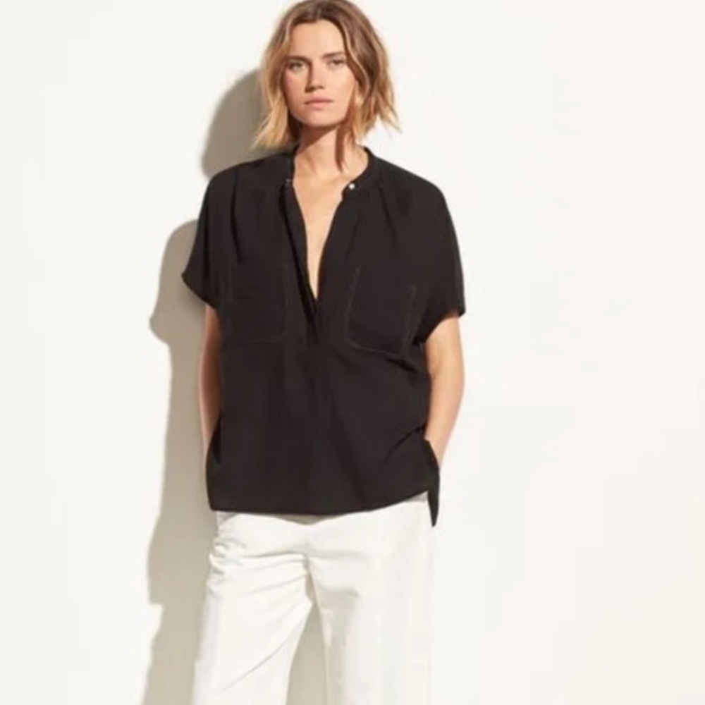 Vince loose black T shirt, size XS new without tags